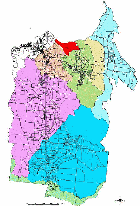 Catchments of Townsville Map